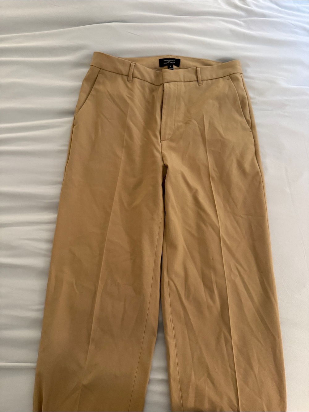 Banana Republic Women's Camel Straight-Leg Trousers